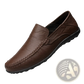 Cowhide Leather Breathable Perforated Gommino Shoes