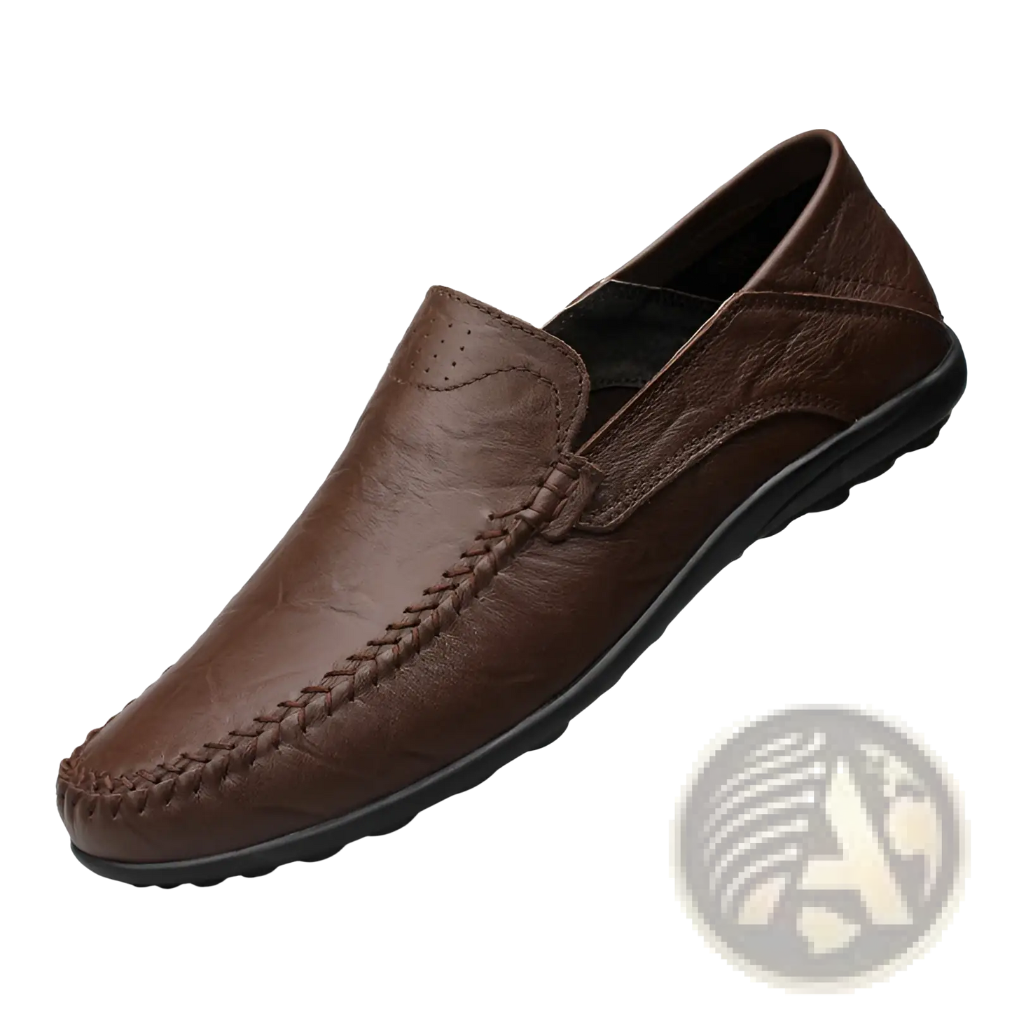 Cowhide Leather Breathable Perforated Gommino Shoes