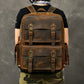 Vintage Crazy Horse Leather Adventure Backpack