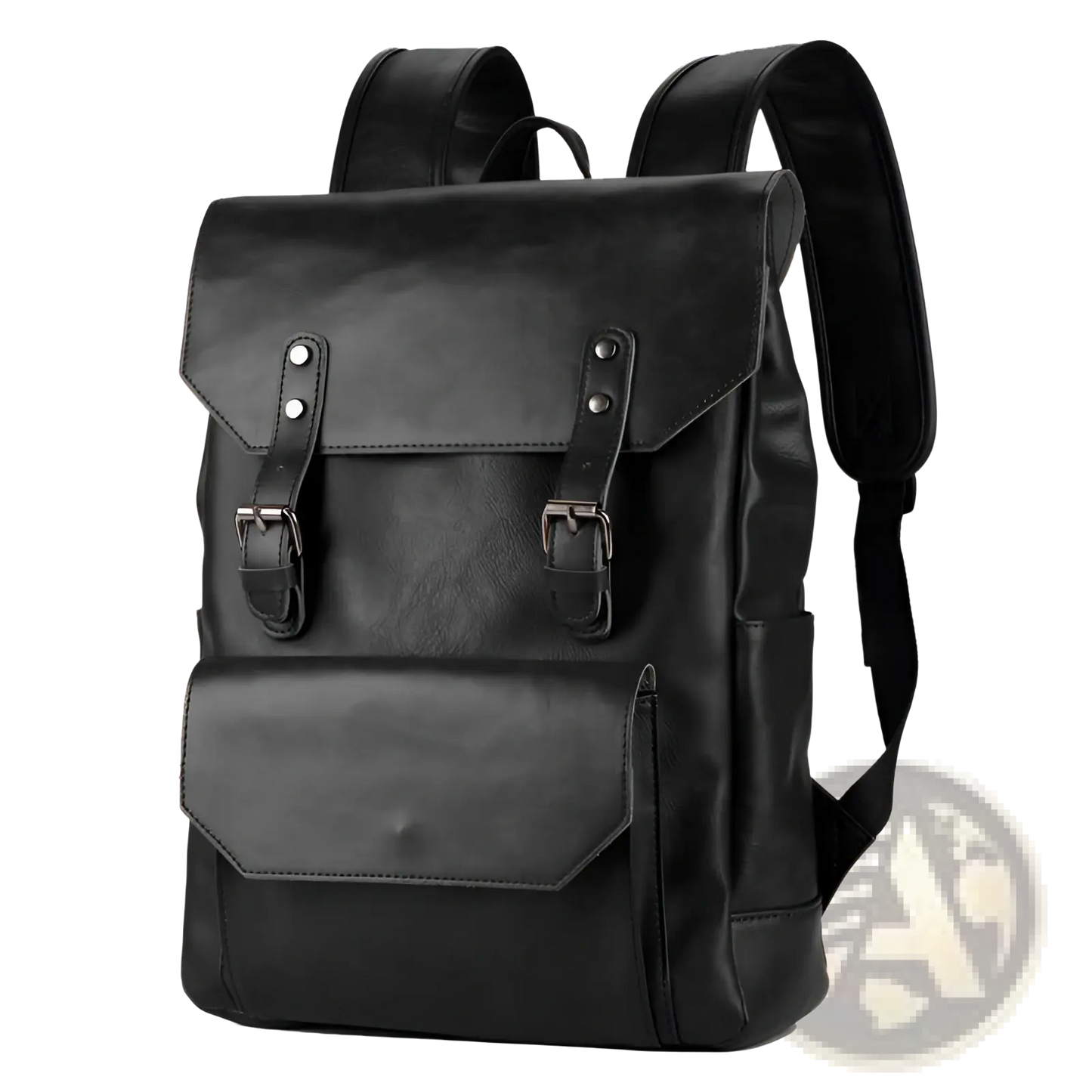 Crazy Horse Leather Large Capacity Unisex Backpack
