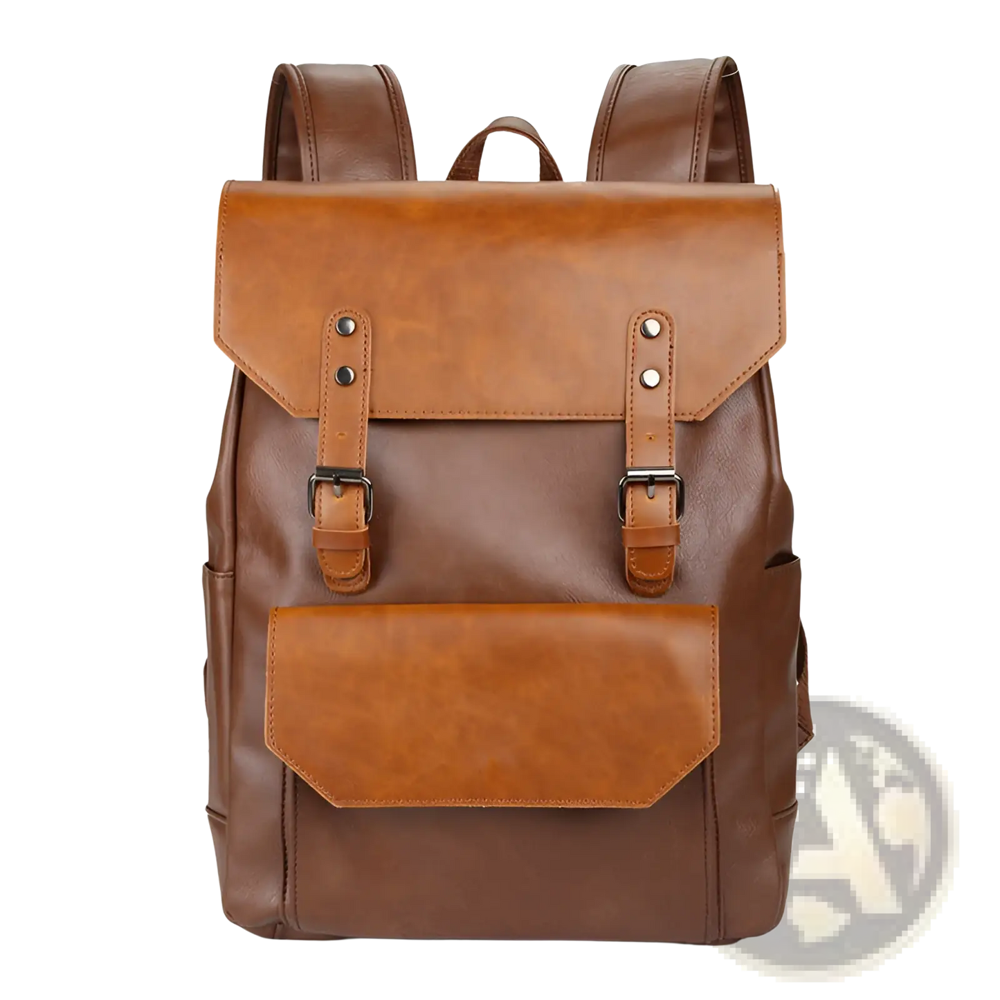 Crazy Horse Leather Large Capacity Unisex Backpack