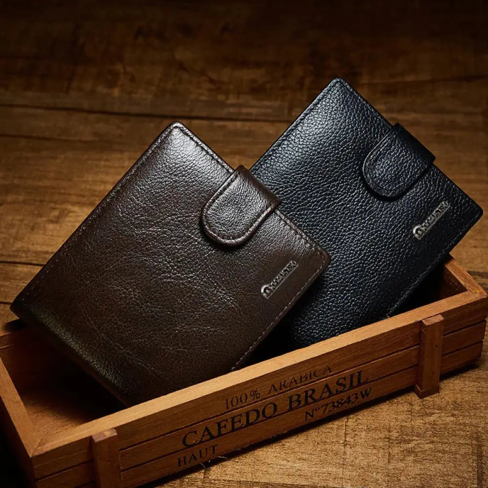 Vintage Crazy Horse Leather Multi Slot Wallet