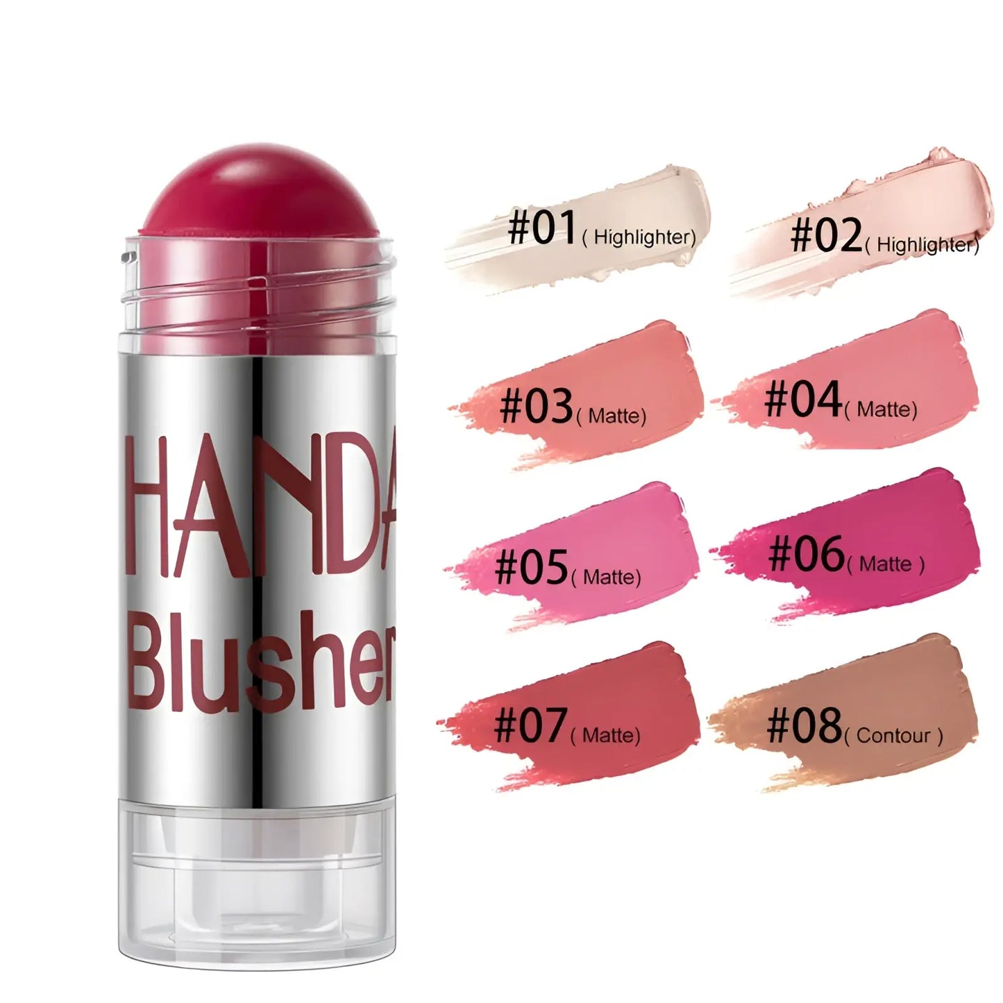 Cream Blush Stick Long Lasting Face Highlighter 8 Colors