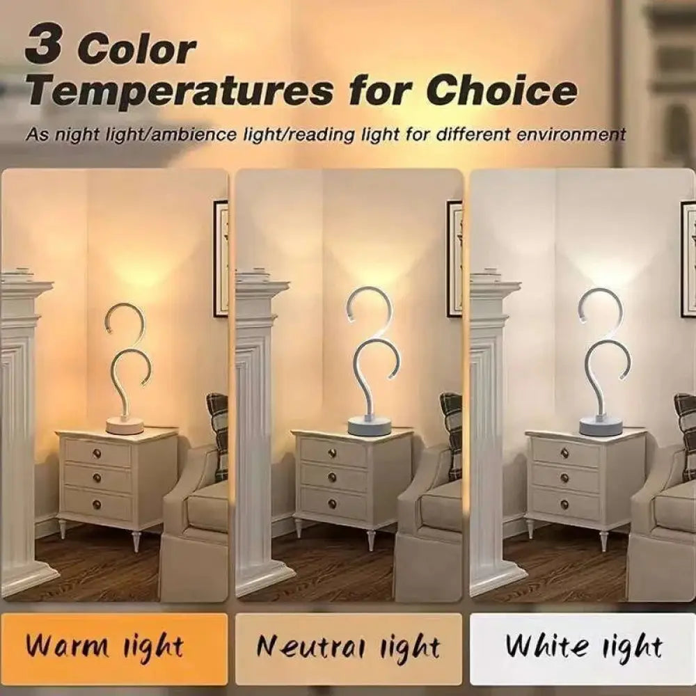 Modern Question Mark Led Desk Lamp with 3 Color Modes