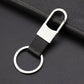 Premium Leather and Metal Carabiner Car Keychain