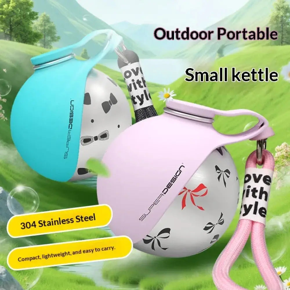 Stainless Steel Portable Dog Water Bottle with Travel Bowl