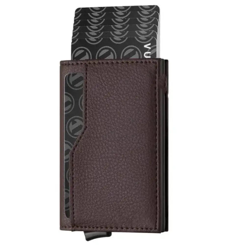 Rfid Blocking Patterned Leather Slim Wallet