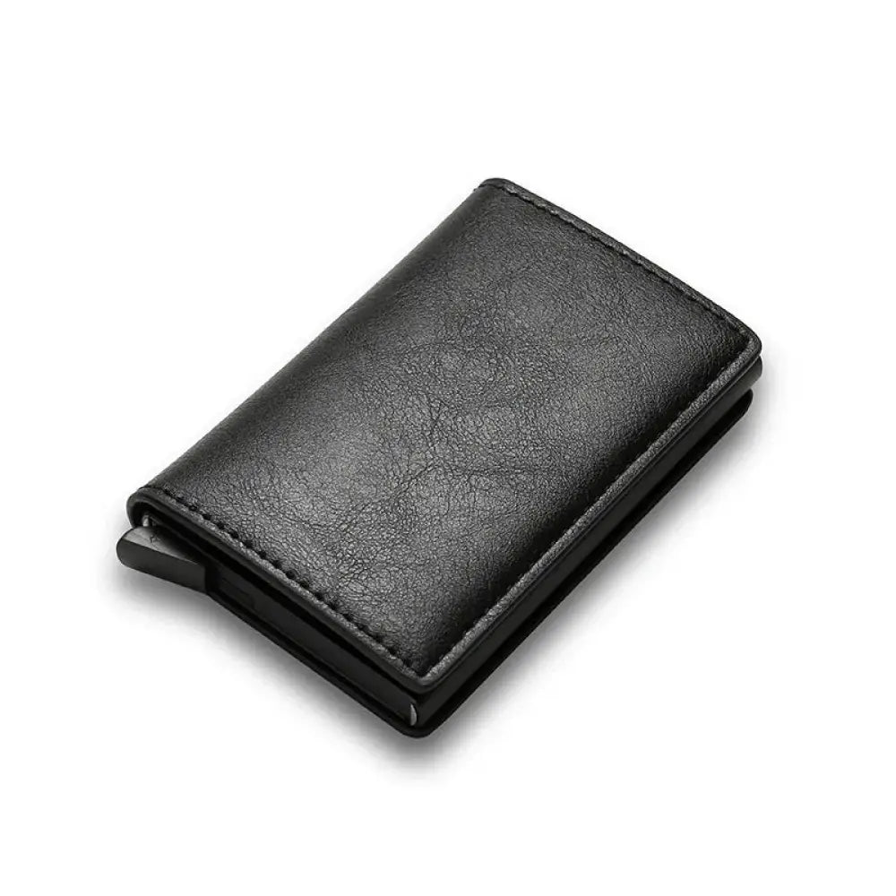 Smart Minimalist Rfid Carbon Fiber Card Holder Wallet