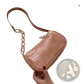 Croc Embossed Chain Shoulder Bag for Women