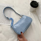 Croc Embossed Chain Shoulder Bag for Women