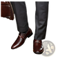 Crocodile Patent Leather Men's Loafers with Buckle