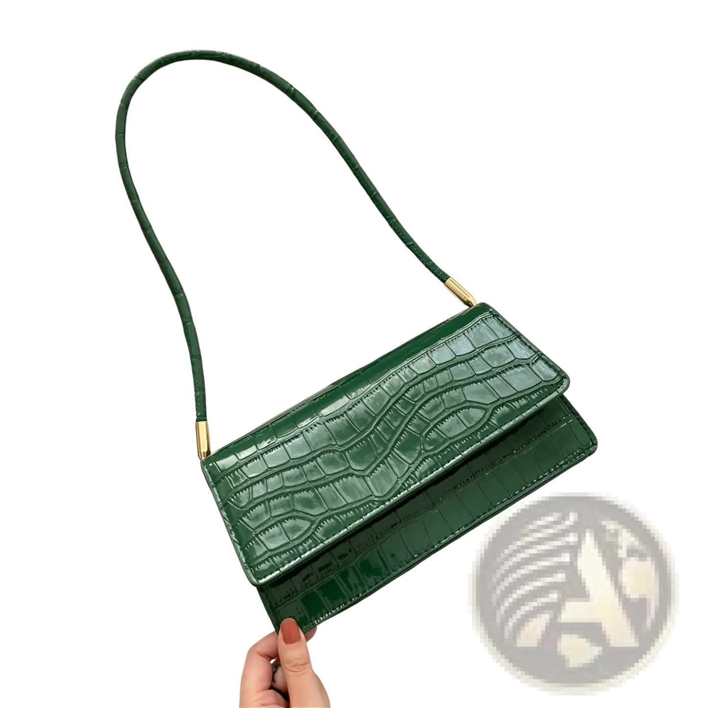 Crocodile Pattern Underarm Bag High-end Pu Clutch