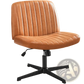 Cross Legged Office Chair Wide Swivel Armless Desk Chair