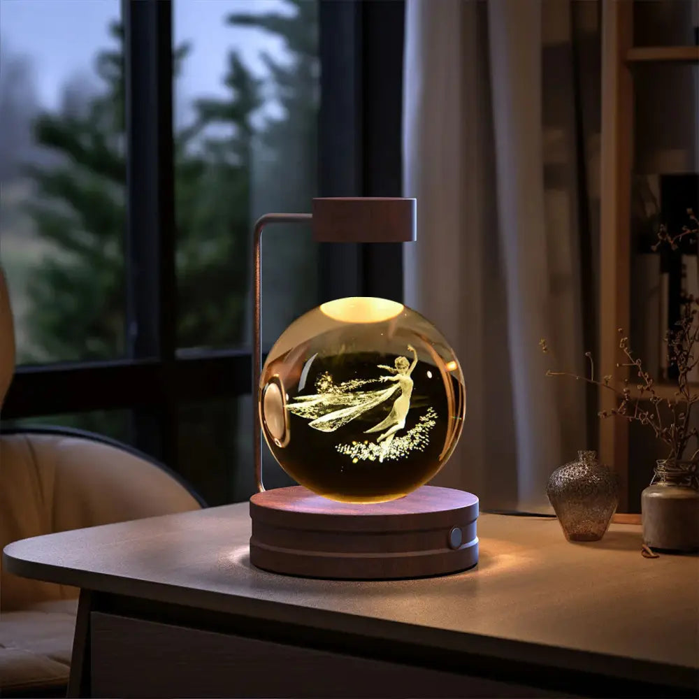 3d Crystal Ball Dinosaur Night Light Usb Bedside Lamp