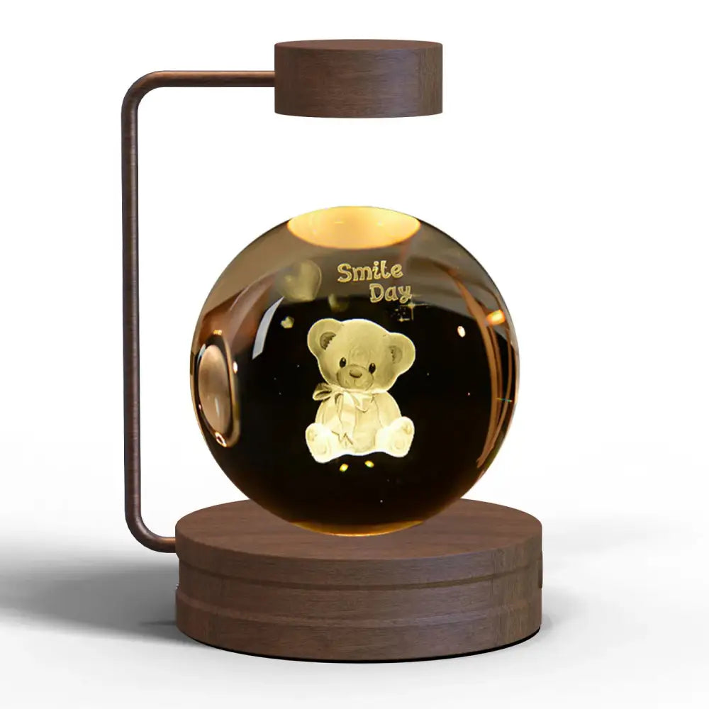 3d Crystal Ball Dinosaur Night Light Usb Bedside Lamp