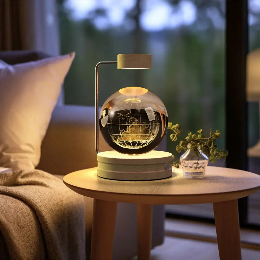 3d Crystal Ball Dinosaur Night Light Usb Bedside Lamp
