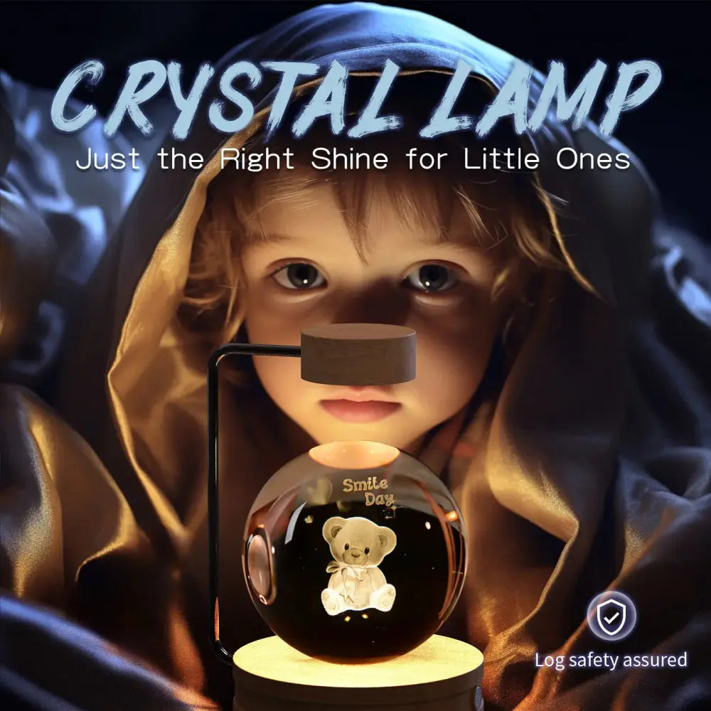 3d Crystal Ball Dinosaur Night Light Usb Bedside Lamp