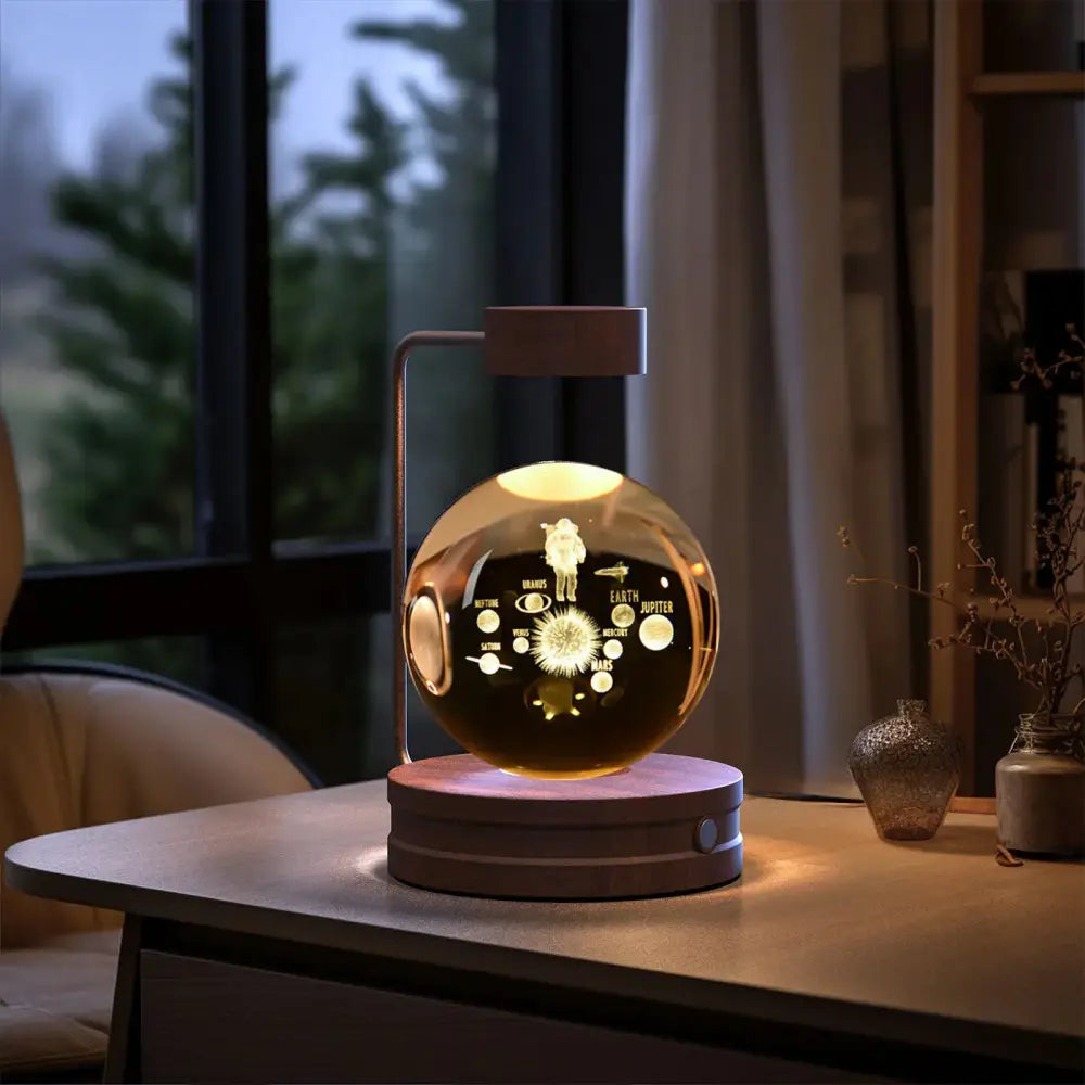 3d Crystal Ball Dinosaur Night Light Usb Bedside Lamp