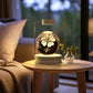 3d Crystal Ball Dinosaur Night Light Usb Bedside Lamp