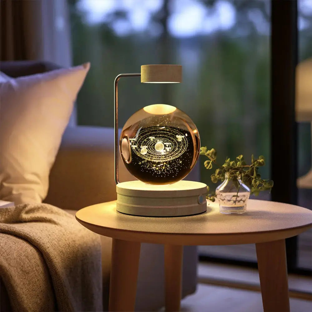 3d Crystal Ball Dinosaur Night Light Usb Bedside Lamp