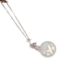 Crystal Star Bear Titanium Steel Necklace Gold Pendant