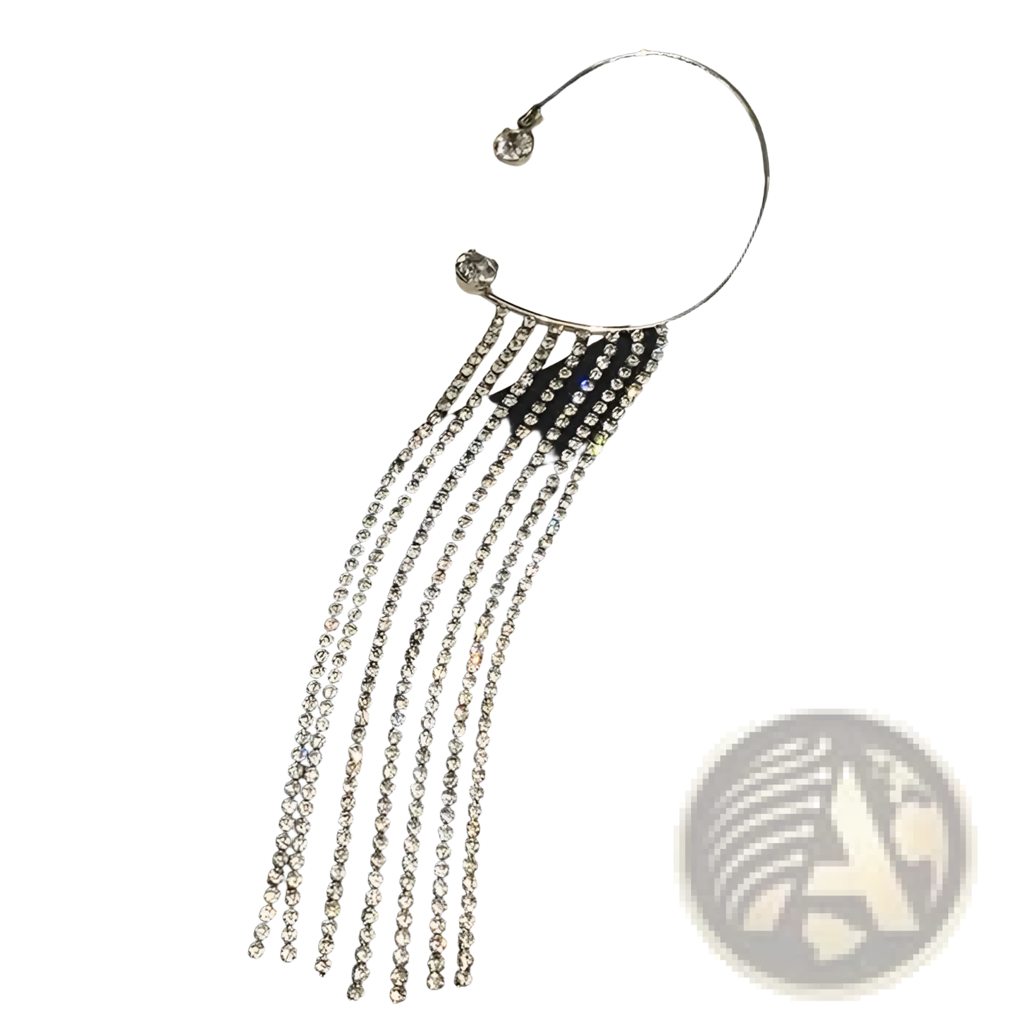 Crystal Tassel 14k Gold Plated Long Drop Earrings