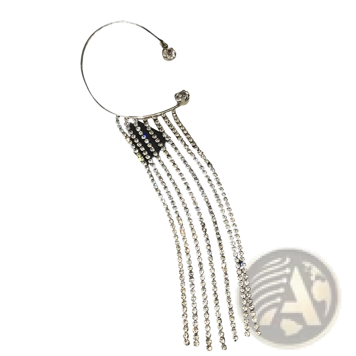 Crystal Tassel 14k Gold Plated Long Drop Earrings