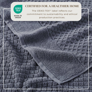 Cotton Diamond Waffle Weave Bath Towel Set - Grayson Collection