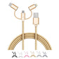Cellvare Hybrid USB 3 in 1 Braided Cable High-Speed Fast Data Transfer Compatible w/ Google Samsung