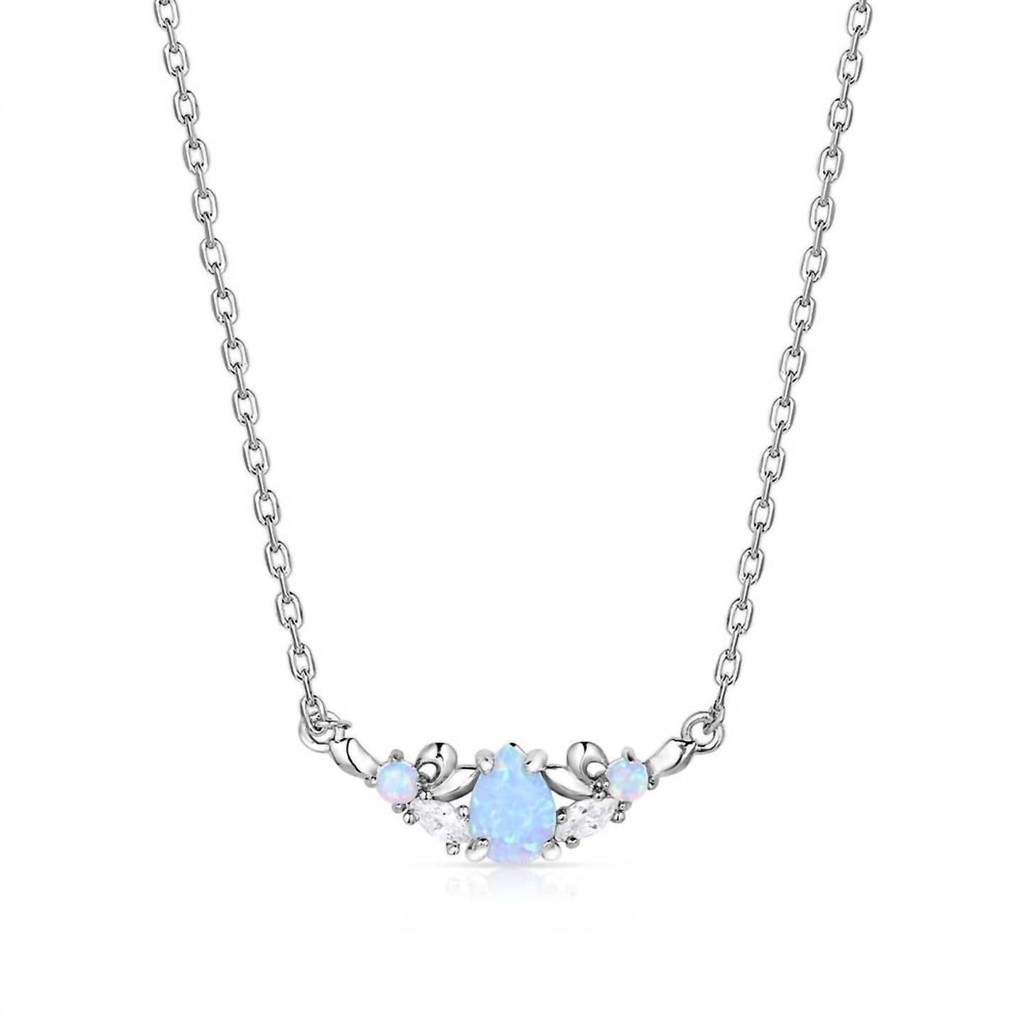 Montana Silversmiths - Refined Grace Opal Crystal Necklace