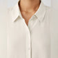 Eileen Fisher - Silk Georgette Crepe Classic Collar Shirt