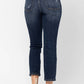 Judy Blue - Mid Rise Crop Leg Straight Jean