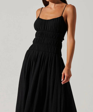 Astr - Andrina Smocked Midi Dress
