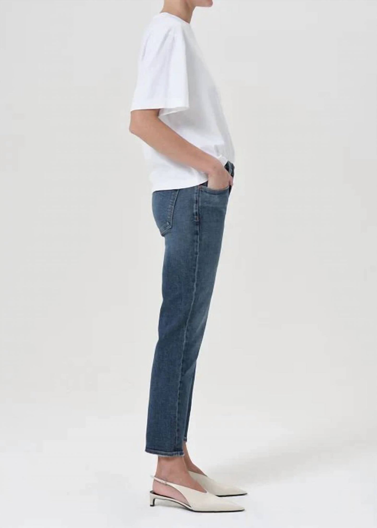 Agolde - Kye Mid Rise Straight Crop Jean