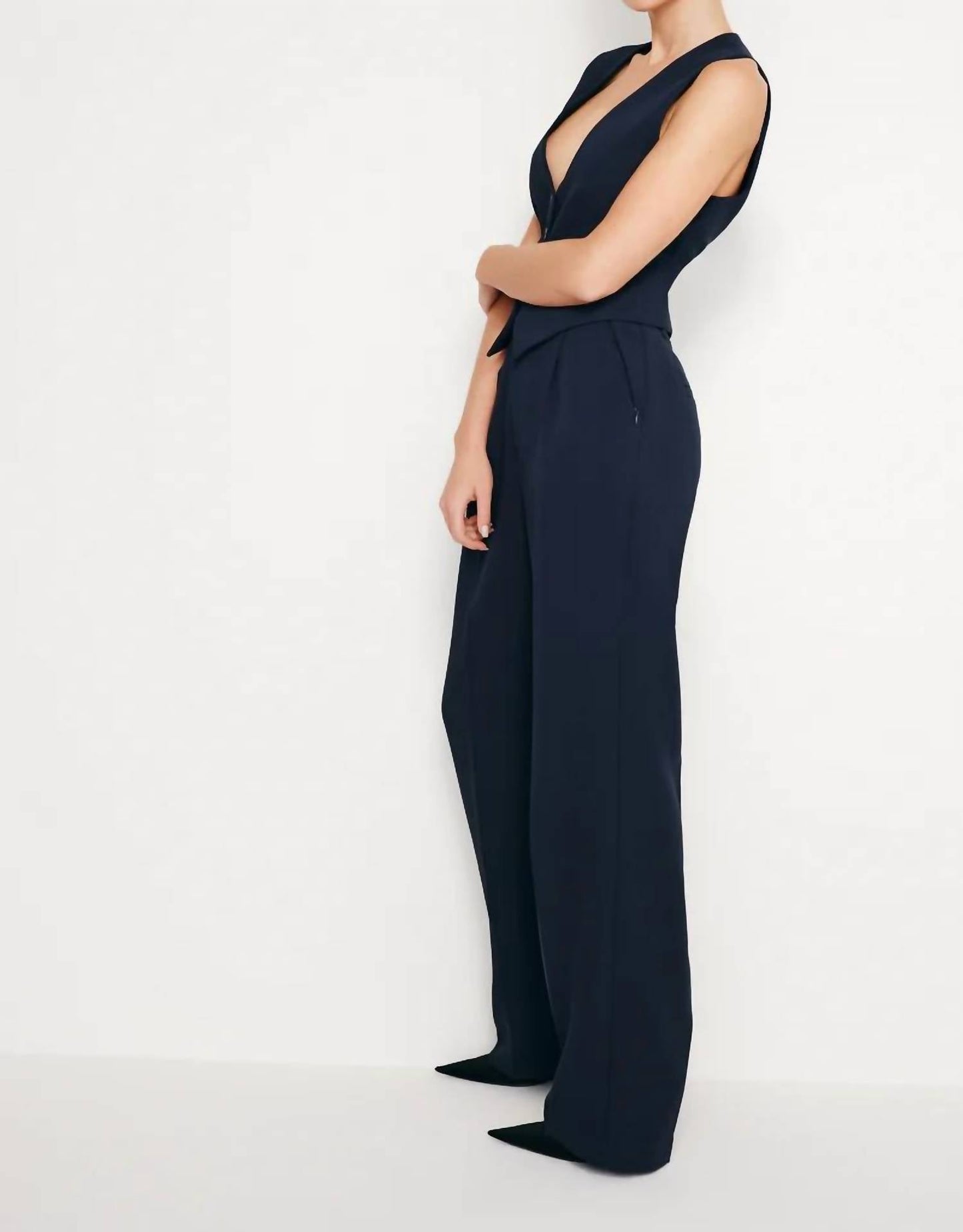Good American - Luxe Suiting Column Pant