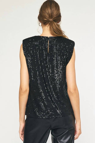 Entro - Sequin Sleeveless Top
