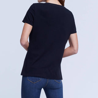 L'Agence - Daija Relaxed V-Neck Tee