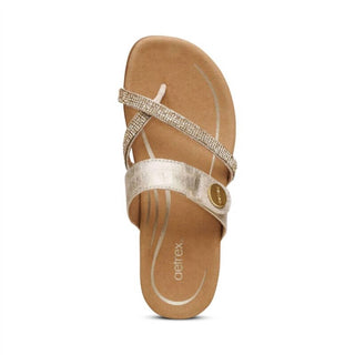 Aetrex - WOMEN'S IZZY SPARKLE ADJUSTABLE SLIDE SANDAL