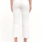 1822 Denim - Scallop High Waisted Crop Straight Leg Jean