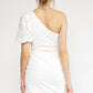 Entro - ONE SHOULDER EMBELLISHED DRESS