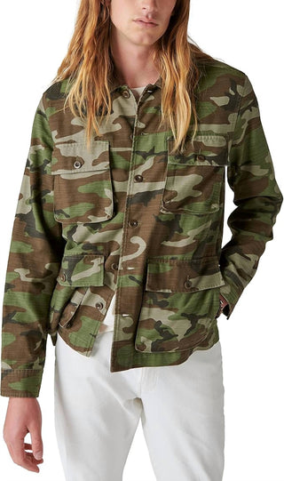 Lucky Brand - Slub Twill Military Shirt Jacket