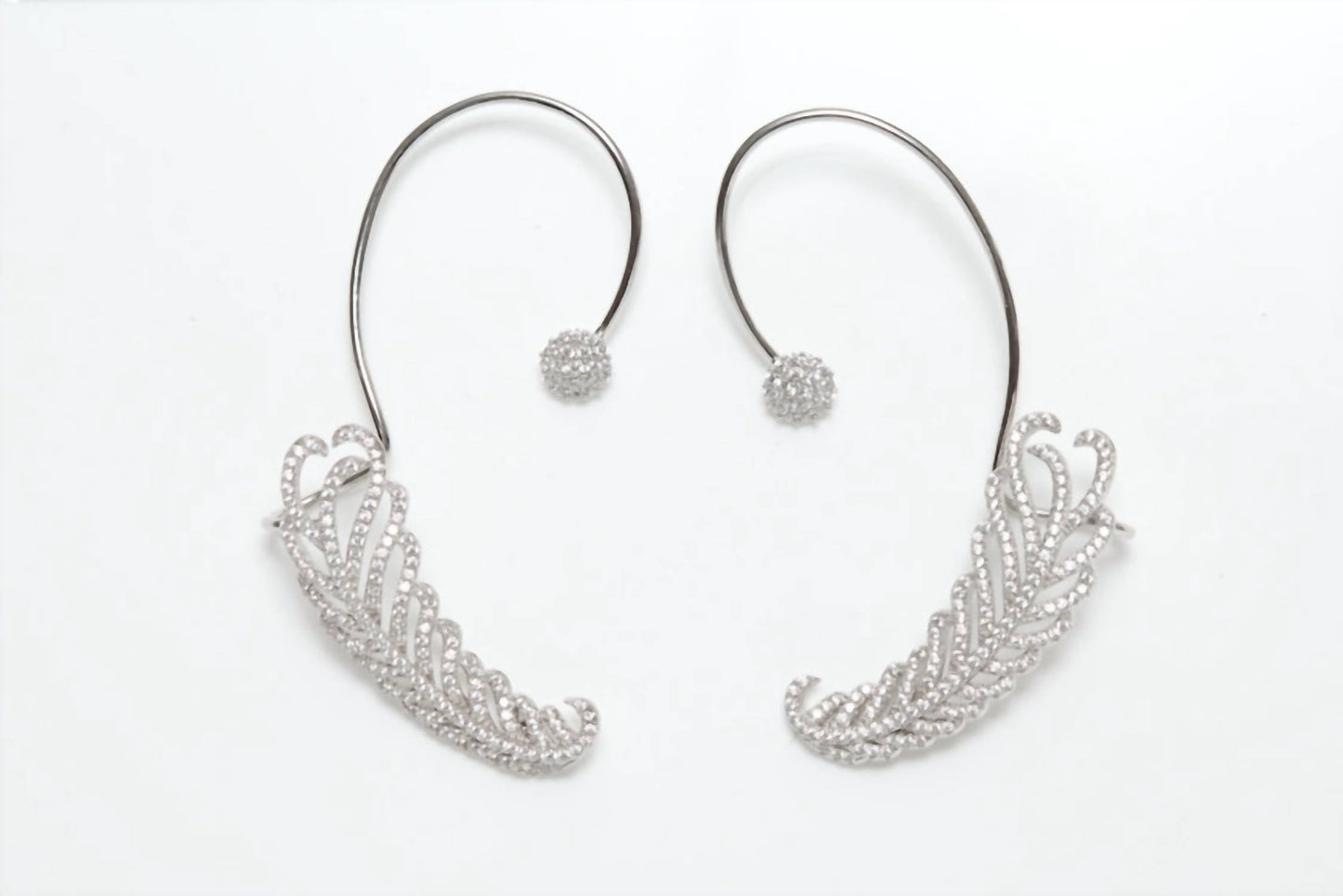 Avenue Chic - Women's Wing Ear Climber Earrings