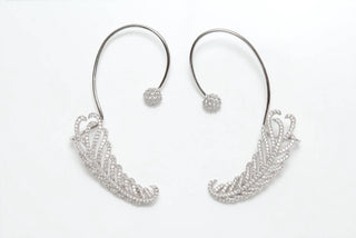 Avenue Chic - Women's Wing Ear Climber Earrings