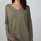 Dreamers By Debut - Super Soft Stretch V Neck Tunic Top