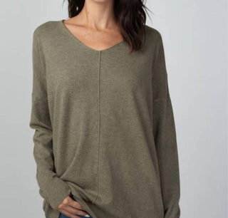 Dreamers By Debut - Super Soft Stretch V Neck Tunic Top
