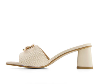 Andrea - Women's Slip On Heeled Sandals