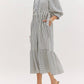 Entro - Striped Midi Dress