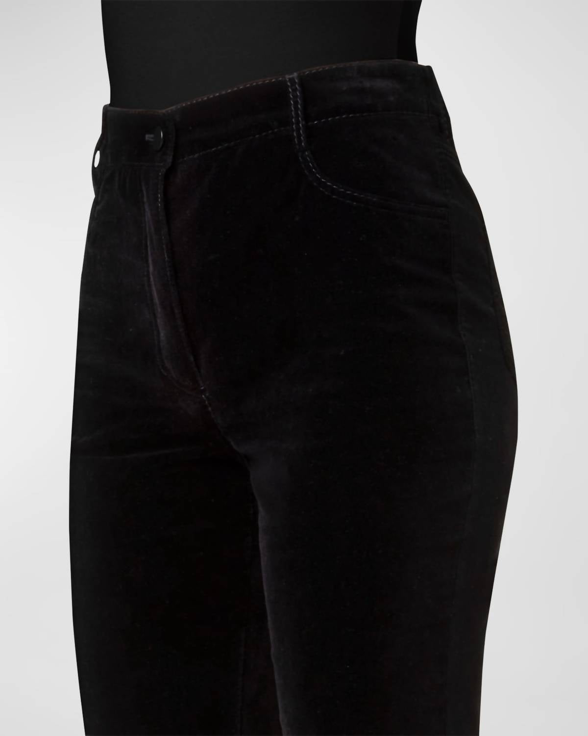 Akris Punto - Cali Velvet Ankle Bootcut Pants