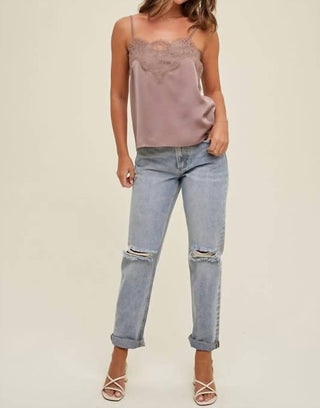 Wishlist - Satin Lace Cami