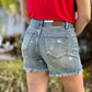 Judy Blue - High Waist Star Print Cut Off Shorts